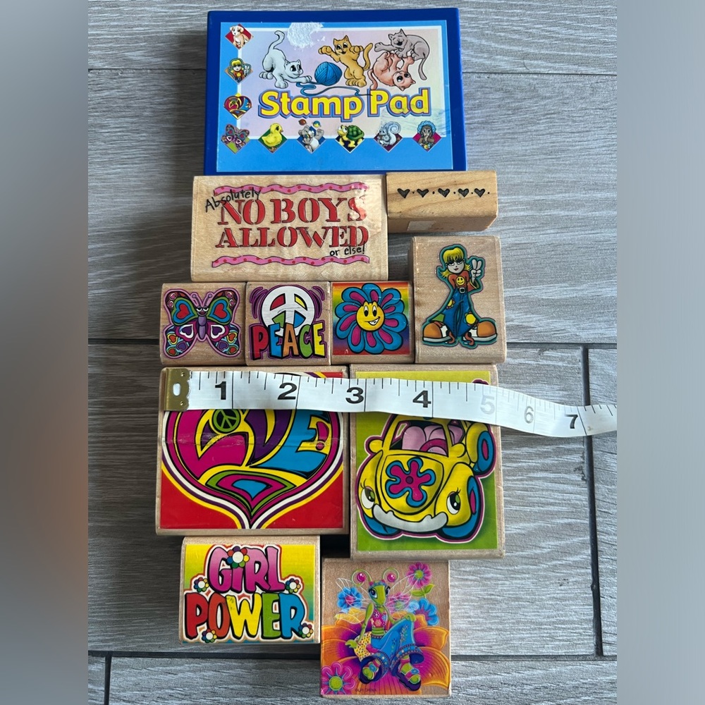 Stamps and ink pad